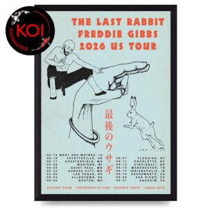 Freddie Gibbs The Last Rabbit US 2026 Tour Dates Home Decor Poster Canvas