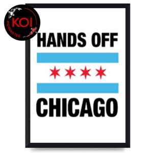 Hands Off Chicago Poster Canvas