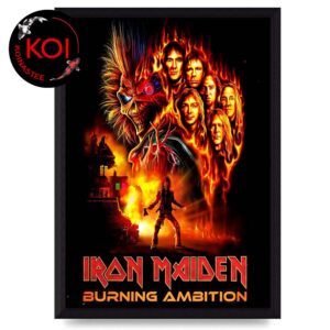 Iron Maiden Burning Ambition Home Decor Poster Canvas
