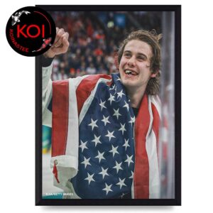 Jack Hughes Lose Teeth Olympics 2026 Gold Winner Home Decor Poster Canvas