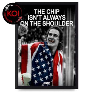 Jack Hughes Teeth Gold Olympics Winter 2026 Champion The Chip Isn’t Always On The Shoulder Home Decor Poster Canvas