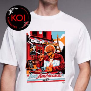 MGK Machine Gun Kelly Paris 2026 Adidas Arena February 27th Lost Americana Tour Unisex T-Shirt