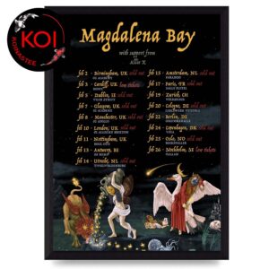 Magdalena Bay 2026 Europe Tour Dates Home Decor Poster Canvas