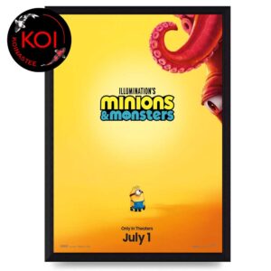 Minions And Monsters 2026 Release In Theaters On July 1st Home Decor Poster Canvas