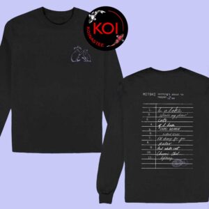 Mitski Cat Nothing’s About To Happen To Me Library Stamp Two Sided Long Sleeve T-Shirt