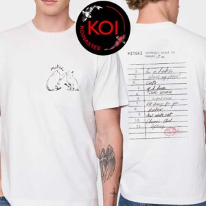 Mitski Cat Nothing’s About To Happen To Me Library Stamp Two Sided T-Shirt