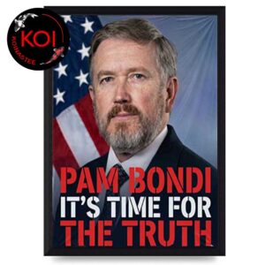 Pam Bondi It’s Time For The Truth Poster Canvas