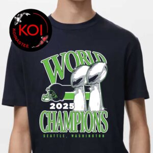 Seattle Seahawks 2025 NFL World Super Bowl Champions Unisex T-Shirt