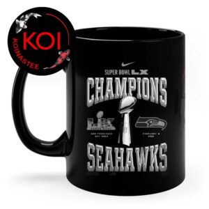 Seattle Seahawks Nike Super Bowl LX Champions Locker Room Trophy Ceramic Cup Mug