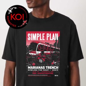 Simple Plan RBC Amphitheatre 2026 Toronto ON August 20th Unisex T-Shirt