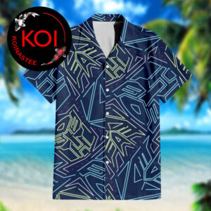 Transformers Autobot Decepticon Logo Neon Pattern Hawaiian Shirt