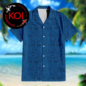 Transformers Autobot Logo Blue Pattern Hawaiian Shirt