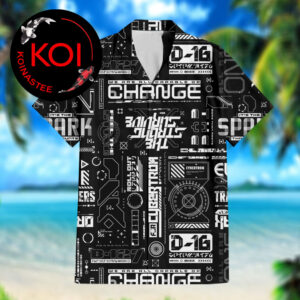 Transformers One D16 All Are One For Cybertron Black White Pattern Hawaiian Shirt
