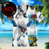 Transformers Optimus Prime Bumblebee Megatron Pattern Navy Hawaiian Shirt