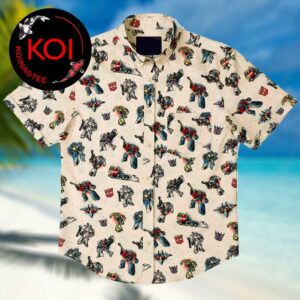 Transformers Optimus Prime Megatron Bumblebee Robots Ink Disguise Hawaiian Shirt