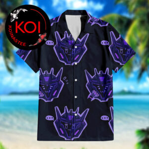 Transformers Soundwave Head Chibi Pattern Hawaiian Shirt