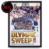 USA Hockey Gold Olympics Winter 2026 Champion Home Decor Poster Canvas
