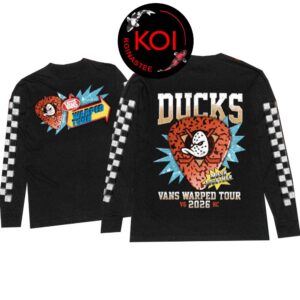 Anaheim Ducks Vans Warped Tour 2026 All Over Print Long Sleeve Shirt