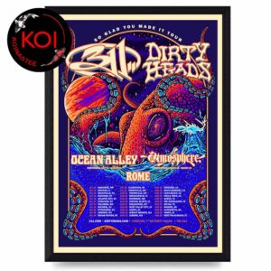 311 Band Dirty Heads 2026 Tour Dates The So Glad You Made It Home Decor Poster Canvas