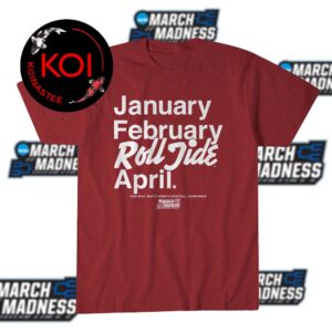 Alabama Crimson Tide Men’s Women’s Basketball 2026 March Madness Janrury February Roll Tide Unisex T-Shirt Hoodie