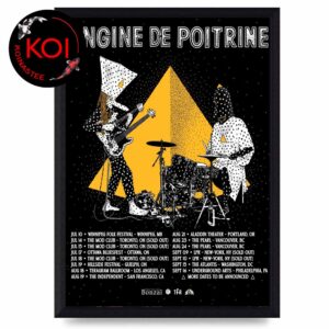Angine De Poitrine 2026 North American Tour Dates Home Decor Poster Canvas