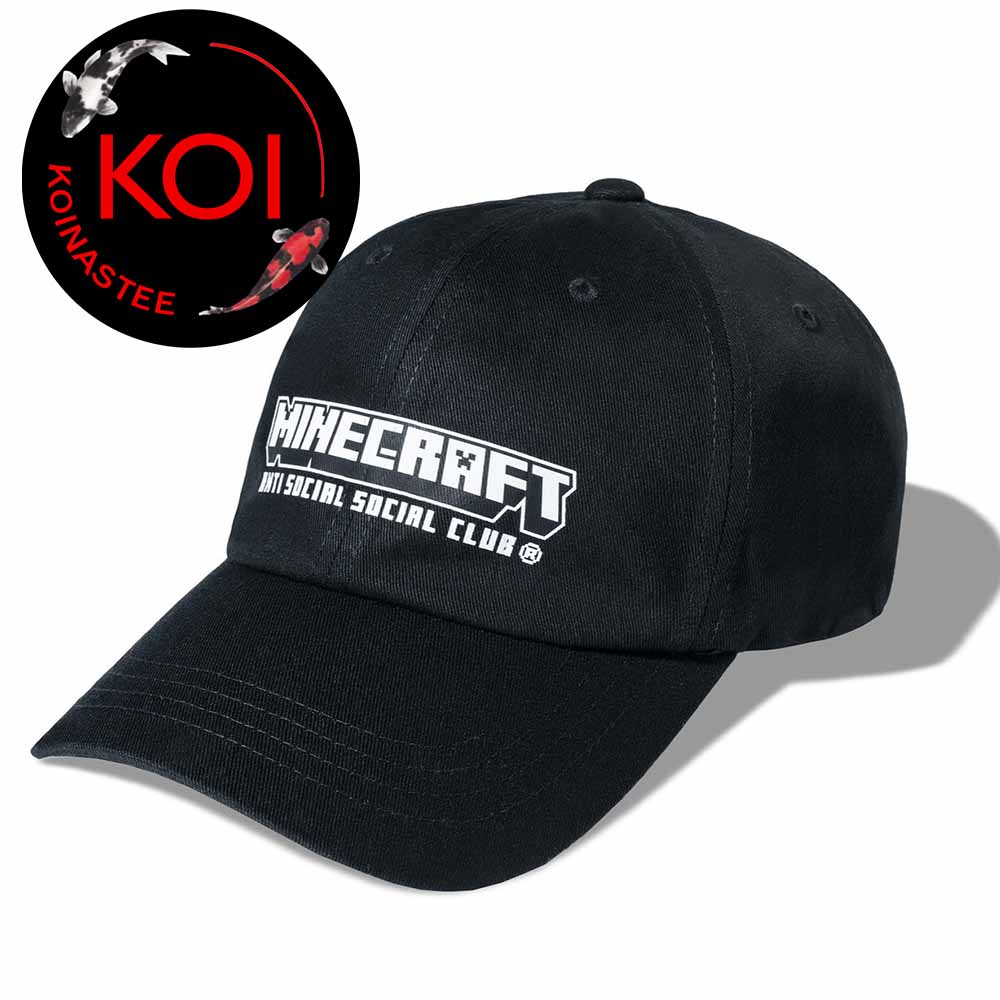 Anti Social Social Club x Minecraft Logo Classic Hat Cap Anti Social Social Club x Minecraft Logo Classic Hat Cap