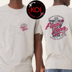 Arizona Wildcats Mens Basketball 2026 Final Four 2 Hit Two Sided T-Shirt