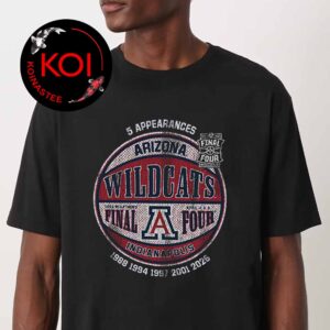 Arizona Wildcats Mens Basketball 2026 Final Four Ball Unisex T-Shirt