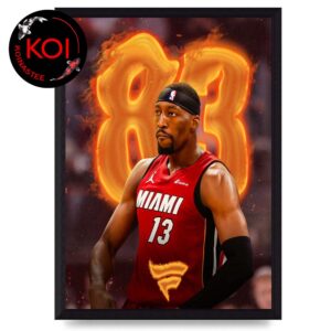 Bam Adebayo 83 Points 2nd Most Point In NBA Home Decor Poster Canvas