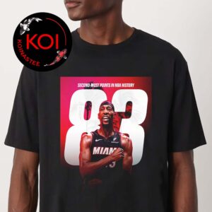 Bam Adebayo Miami Heat 83 Points Second Most Points In NBA History Unisex T-Shirt