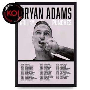 Bryan Adams 2026 Tour Dates Roll With The Puch Home Decor Poster Canvas