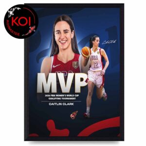 Caitlin Clark MVP 2026 FIBA Women’s World Cup Qualifying Tournament Signature Home Decor Poster Canvas