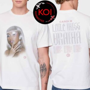 Cardi B 2026 Little Miss Drama Tour Dates Two Sided T-Shirt
