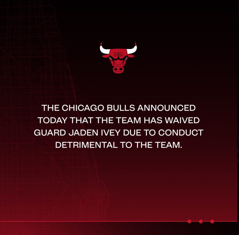 Chicago Bulls Waive Jaden Ivey After Controversial Anti Pride Remarks
