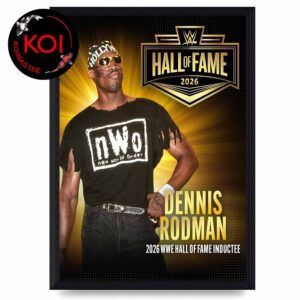 Dennis Rodman 2026 WWE Hall Of Fame Inductee Home Decor Poster Canvas
