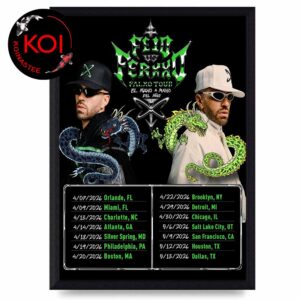 Feid Ferxx 2026 North America Tour Dates El Mano A Mano Del Ano Home Decor Poster Canvas