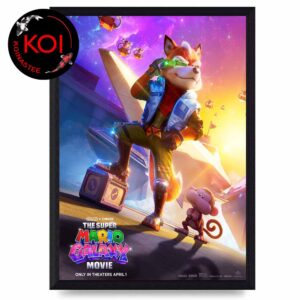 Fox McCloud The Super Mario Galaxy Movie 2026 Home Decor Poster Canvas