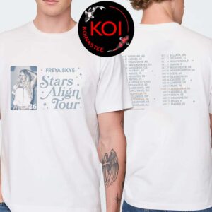 Freya Skye Stars Align 2026 Tour Dates Two Sided T-Shirt