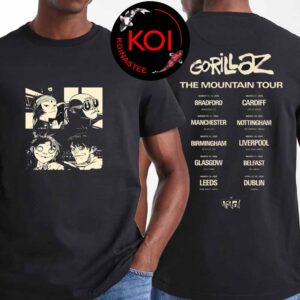 Gorillaz 2026 The Moutain Tour Dates Two Sided T-Shirt Hoodie