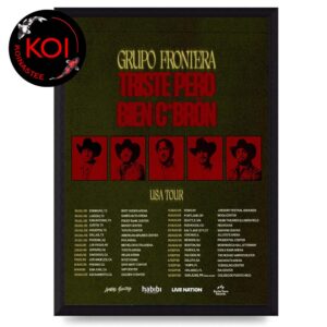 Grupo Frontera USA 2026 Tour Dates Home Decor Poster Canvas