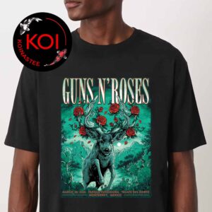 Guns N’ Roses Tecate Pa’l Norte 2026 World Tour Parque Fundidora March 28th Unisex T-Shirt