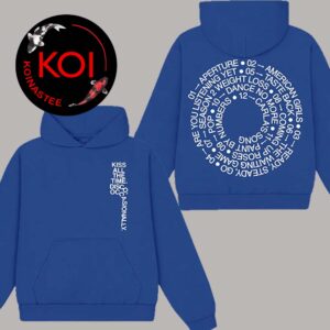 Harry Styles Kiss All The Time Tracklist 2026 Pop Up Blue Two Sided Hoodie