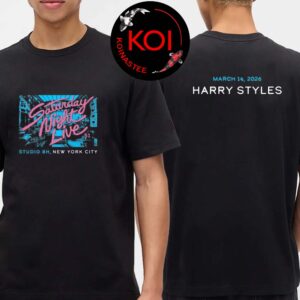 Harry Styles New York 2026 Studio 8H Saturday Night Live 51 Concert March 14th Two Sided T-Shirt