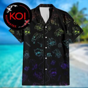 Helluva Boss Stolas Blitzo Loona Moxxie Hawaiian Shirt