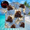 Hoppers Disney Movie Ellen Bear Palm Leaf Summer Hawaiian Shirt Hoppers Disney Movie Ellen Bear Palm Leaf Summer Hawaiian Shirt