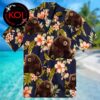 Hoppers Disney Movie Ellen Bear Hibicus Tropical Blue Hawaiian Shirt