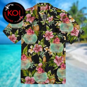 Hoppers Disney Movie Fish Queen Hibicus Tropical Hawaiian Shirt