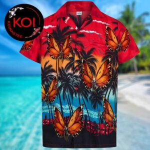 Hoppers Disney Movie Insect King Sunset Beach Red Summer Hawaiian Shirt