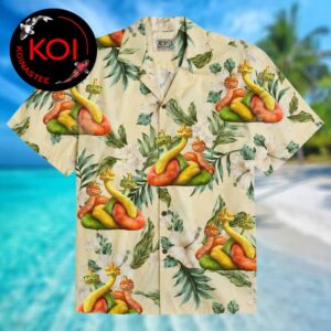 Hoppers Disney Movie Reptile Queens Leafs Pattern Tropical Hawaiian Shirt