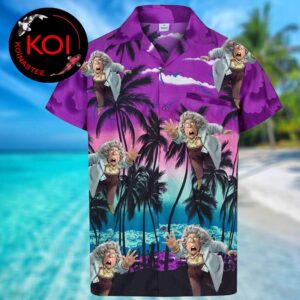 Hoppers Movie Dr Sam Disney Sunset Beach Coconut Tree Hawaiian Shirt